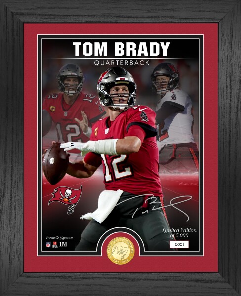 Highland Mint Obraz Tampa Bay Buccaneers NFL Tom Brady Player Coin Photo Mint