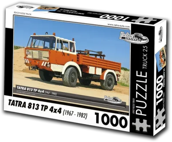 RETRO-AUTA Puzzle TRUCK č.25 Tatra 813 TP 4x4 (1967-1982)
