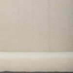 Židle jídelní, krémová látka, šedé kovové nohy