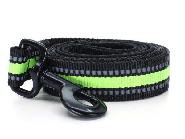 Bando reflexní vodítko pro psa | 125 cm Barva: Žlutá, Šířka vodítka: 2,5 cm