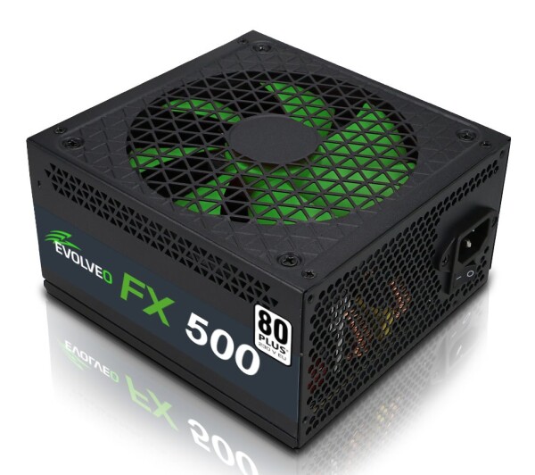 EVOLVEO FX500 / zdroj / 500W / ATX / 14cm ventilátor / tichý / 80+ / bulk / černá (czefx500)