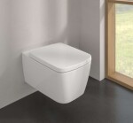 VILLEROY & BOCH - Subway 3.0 Závěsné WC se sedátkem SoftClosing, TwistFlush, Rimless, CeramicPlus, alpská bílá 4610TLR1