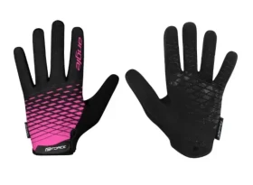 Force Angle MTB rukavice růžová/černá vel.