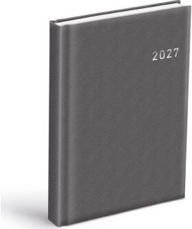 Diář 2027 D801 PVC tmavě šedý