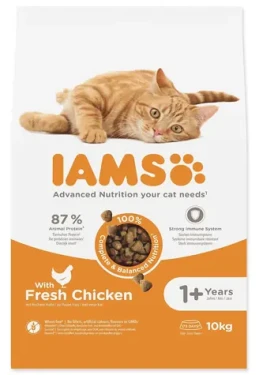 IAMS Cat Adult kuřecí 10 kg / Granule pro kočky / pro dospělé kočky (1753-125954)