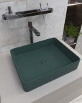 Vysoká umyvadlová baterie SAT Fusion bez výpusti páka tmavé dřevo SATBSFU285DT SATBSFU285DT