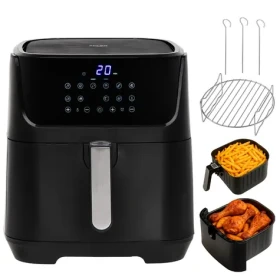 Adler AD 6317 černá / Horkovzdušná fritéza / 2500 W / 5.5 L / 12 programů / 80–200 °C (AD 6317)