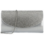 Módní dámské psaníčko Michelle Moon Dariss, stříbrné