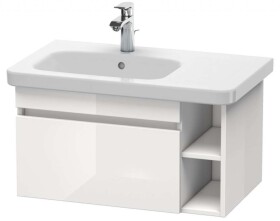 DURAVIT - DuraStyle Umyvadlová skříňka 40x73x45 cm, 1 zásuvka, lesklá bílá DS639402222