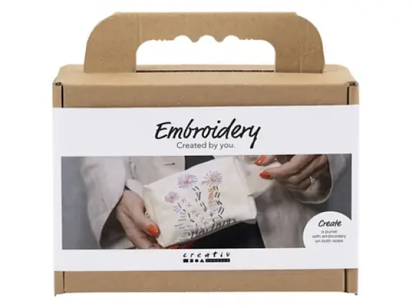 Creativ Company Kreativní sada Vyšívaná toaletní taška