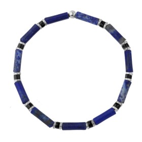 Luxusní pánský náramek s modrým sodalitem Antonio, 19 cm Modrá