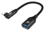 Conceptronic adaptér USB-C lomený - USB-A černá / Adaptér / USB 3.2 Gen 2 / 10 Gbit/s / 0,15 m (ABBY19B)