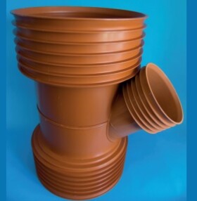 MIDAS Odbočka Plasticor korugovaná na kroug 300/160 - 45°