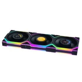 Lian Li UNI FAN SL Wireless LCD 3pack včetně ovladače Černý / ARGB / Obrácená čepel / 120mm / 1900rpm / 31dBA / 51.4 CFM (12RSLLCD1W3B)