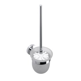 HOPA - WC štetka, miska sklo, 95×360×140 mm - Barva - Chrom KDBE104113012