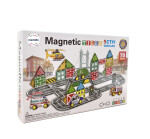 Mamido Magnetická stavebnice město 70 dílů Služební vozidla XL MT1440