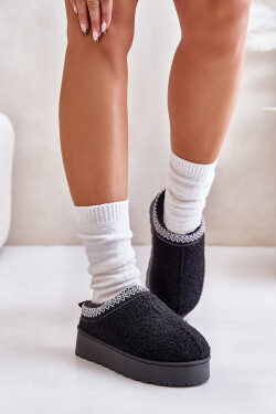 Dámské Sněhule Na Platformě S Vyšíváním Černé Tirissa 40