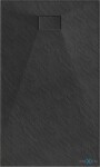 MEXEN - Hugo sprchová vanička obdélníková SMC 160x70, černá 42707016