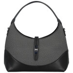 Trendy dámská koženková kabelka do ruky Lussy, černá