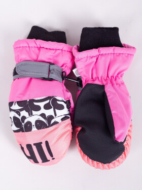 Dětské zimní lyžařské rukavice Yoclub Pink 14