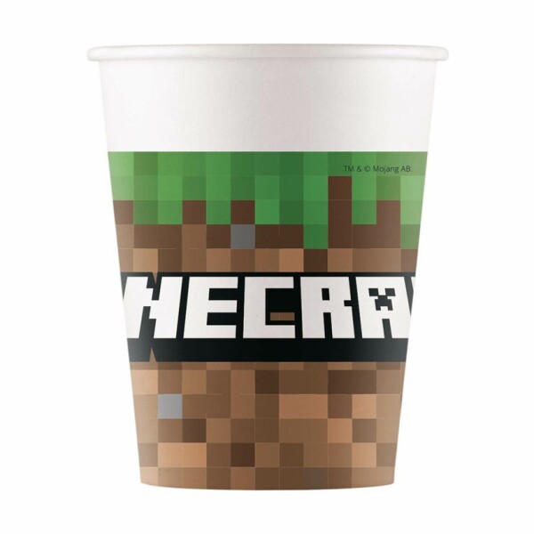 Minecraft TNT kelímky papírové 8 ks 200 ml Minecraft TNT kelímky papírové 8 ks 200 ml