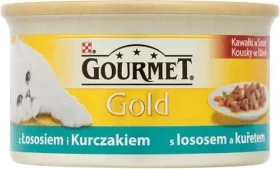 Gourmet Gold kousky ve štávě losos & kuře 85 g