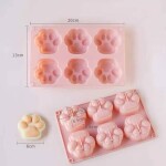 Dortisimo Silikonová forma na pečení/na mražené dezerty Tlapky (na 6 ks) 20 x 13 cm