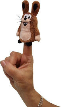 Zajíc 10cm - prstový maňásek (Krtek a kamarádi) - Zdeněk Miler