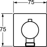 HANSA - Jet Nástěnný přípojný oblouk, chrom 51570172