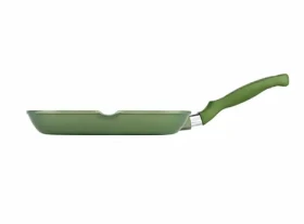Risoli DR GREEN grilovací pánev 26x26 cm zelená / Grilovací pánev / Litý hliník / Nepřilnavý povrch Green Stone® (0094BDR/26GS)