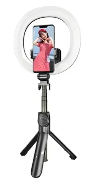Puluz / Selfie tyč se stativem a LED kruhovým světlem / Bluetooth ovladač (TBD0595696701A)