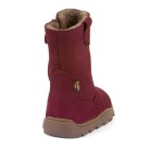 Dívčí zimní barefoot kozačky ZERU TEX BOOT Bordeaux G3160257-6 - 33