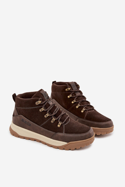 Pánské semišové trekové boty Big Star – hnědé Velikost: 42