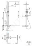 STEINBERG - 390 Sprchový set s termostatem, 258x186 mm, chrom 390 2700