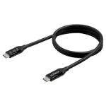 Edimax UC4 černá / Kabel USB-C - USB-C / Thunderbolt 3 / USB4 / 40 Gbps / PD 240 W / 1 m (UC4-010TB V2)
