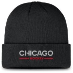 Fanatics Pánská zimní čepice Chicago Blackhawks NHL Authentic Pro A/Cap Cuffed Beanie