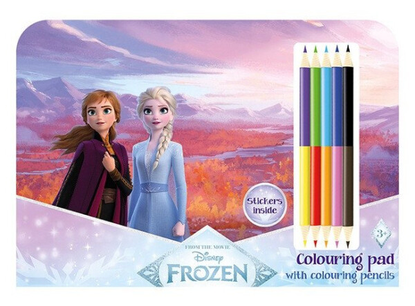 Ledové království - Kreslící set s pastelkami