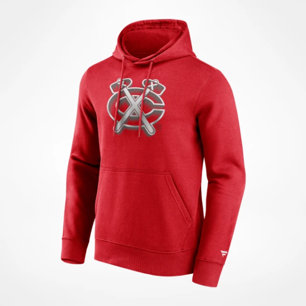 Fanatics Pánská mikina Chicago Blackhawks Chrome Graphic Hoodie Athletic Red Velikost: