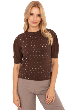 Svetr s krátkým rukávem model 216782 Factory Price M/L