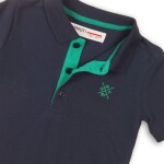 Tričko chlapecké Polo s krátkým rukávem, Minoti, 1POLO 2, tmavě modrá - 74/80 | 9-12m