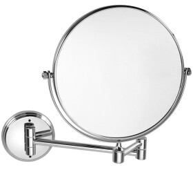 SAPHO - X-ROUND E kosmetické zrcátko závěsné, Ø 200, oboustranné, chrom XR010