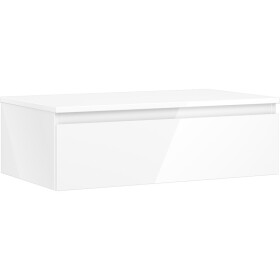 MEXEN/S - Orio koupelnová skříňka pod umyvadlo 80 cm s deskou, 1 šuplík, bílá lesk 91A10-08023-1-BFC00