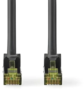 Nedis CAT7 černý / Síťový kabel / S/FTP / RJ45 - RJ45 / 3 m (CCGL85420BK30)