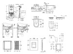 GROHE - Rapid SLX Set předstěnové instalace, klozetu, sedátka SoftClose, tlačítka Skate Cosmopolitan a sady pro vhazování tablet, chrom SANI11BB2131