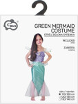 Kostým Mořská víla zelený 110/120 cm