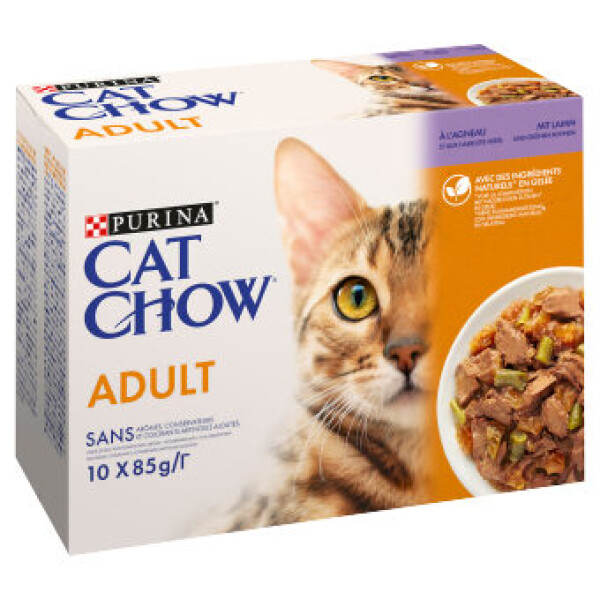 Cat Chow Lamb Green Beans 10 x 85 g