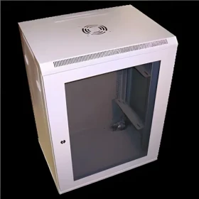 DATACOM 19" rozvaděč jednodílný 15U / Rozvaděč / Nástěnný / hl. 440 mm / šedý (7109)