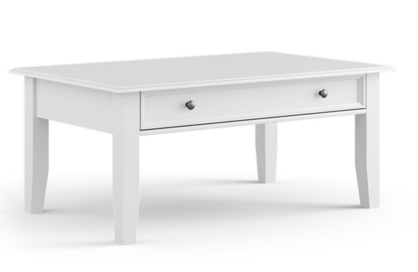 Massivo.cz Konferenční stolek Belluno Elegante - velký, bílý, masiv, borovice