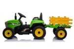 Mamido Elektrický traktor s vlečkou modrý