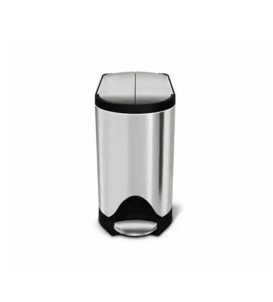Simplehuman Pedálový odpadkový koš – 10 l / butterfly víko/ kartáčovaná nerez ocel/ FPP (CW1899)